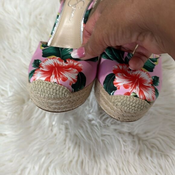 JESSICA SIMPSON FLORAL ESPADRILLES SIZE 9M NWOT - Picture 6 of 11